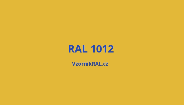 RAL 1012