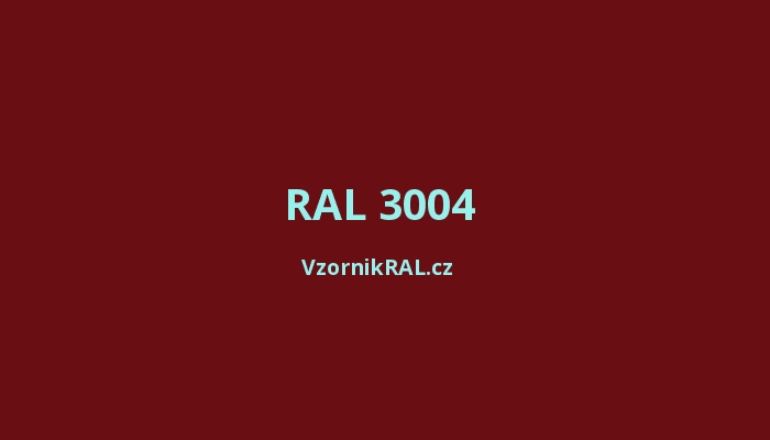 RAL 3004