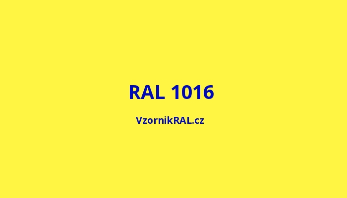 RAL 1016