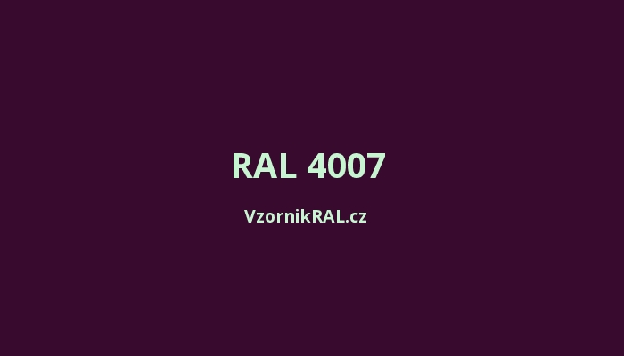 RAL 4007