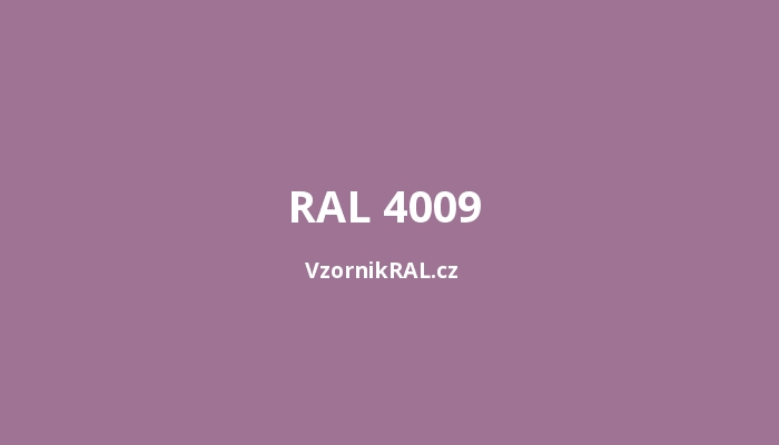 RAL 4009