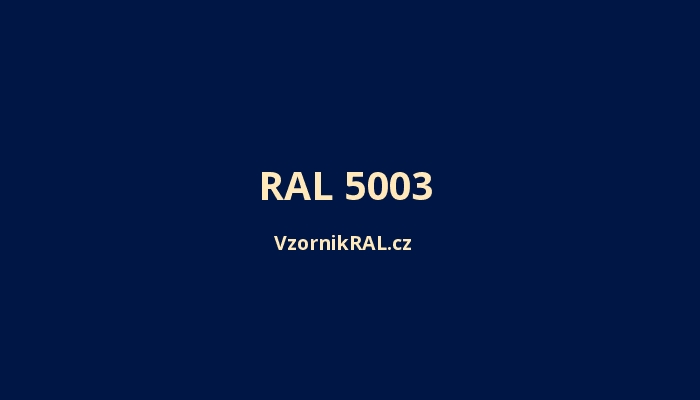 RAL 5003