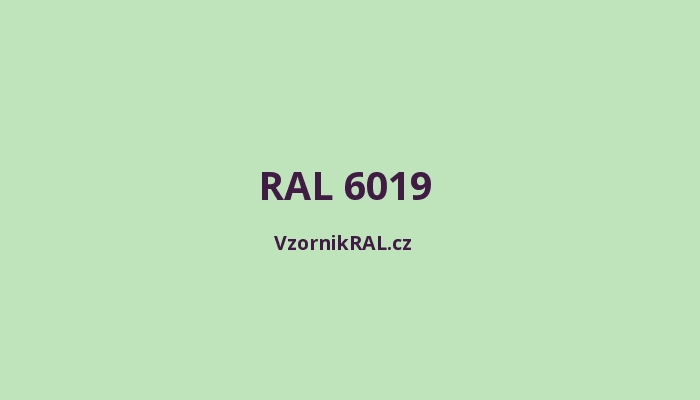 RAL 6019