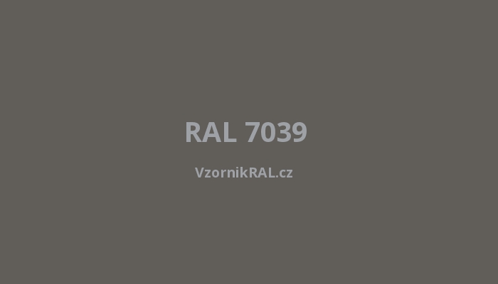 RAL 7039