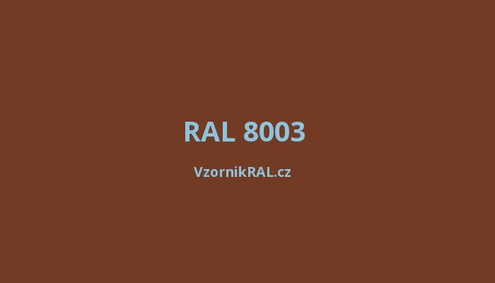 RAL 8003
