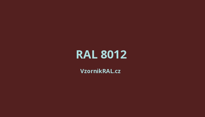 RAL 8012