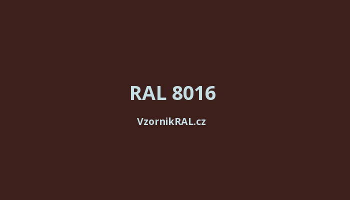 RAL 8016