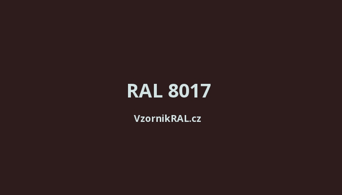 RAL 8017