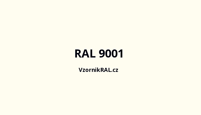 RAL 9001