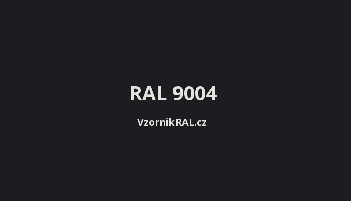 RAL 9004