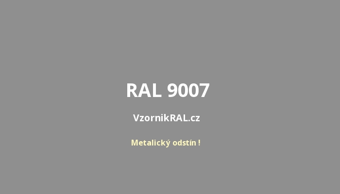 RAL 9007